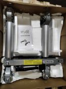 A Constands hydraulic vehicle positioning jack, max capacity 1500lbs, silver, box opened. (496727)