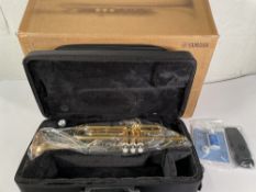An as new Yamaha YTR4335GII Intermediate Trumpet.