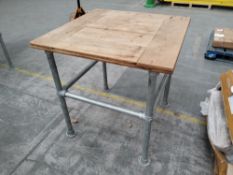Preowned Scaffold Poseur Table.