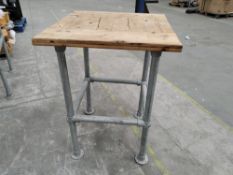 Preowned Scaffold Poseur Table.