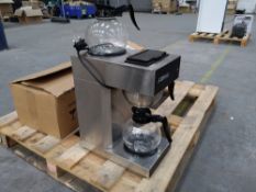 Preowned Adexa RUG2201 commercial filter coffee maker with two jugs.