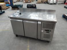 Preowned TefCold Gastronorm Two Door Counter Freezer, 240V, (CF7210).