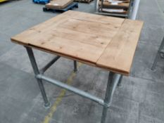 Preowned Scaffold Poseur Table.