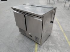 Preowned Inter Levin Counter Top Fridge, Two Door, 240V.