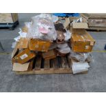 A large quantity of unused Illustrate shortboard and cruiseboard decks, in assorted designs, and ska