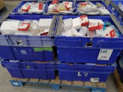 Ten crates of assorted goods including commercial, industrial, homeware and related (over 18s only)
