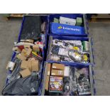 Three pallets of assorted auto parts and related goods.
