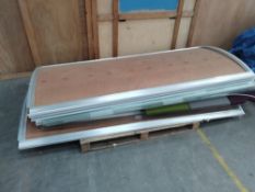 Two pallets of preowned Office Acoustic Pod. Contains built in electrics, including lights and fire