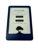 Pre-owned Amazon Kindle 16GB (11th Gen) E-Reader in Blue (Amazon account unlocked).