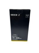 As new Nikon NIKKOR Z 70-200mm f/2.8 VR S Telephoto Zoom Lens (UPC: 018208200917 EAN: 4960759902191)