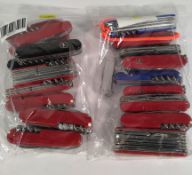 Twenty pre-owned Victorinox Swiss Army penknives (over 18s only).
