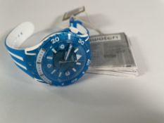 A pre-owned men's Swatch Blue Fire 44mm.