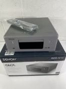 A Denon CEOL RCD-N10 Network CD Music System, grey.