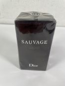 Boxed as new Dior Sauvage eau de toilette, 100ml (box very slightly damaged).