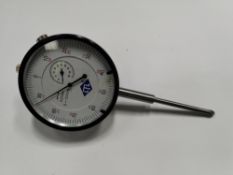 As new LTL/RS PRO Metric dial indicator 50mm max. measurement, 0.01mm resolution, (1230921).