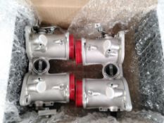 A Jenvey twin throttle body direct replacement for IDF carburettars (vehicle unknown).