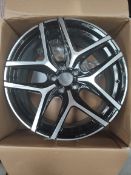 An as new MWS 40 black full polished allow wheel, 10.0 x 20 (REF: 8027529146462).