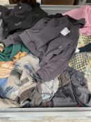 Assorted pre-owned clothing and related.
