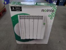As new Rointe Kyros electric radiator 5 element 550 W 520mm x 580mm KRI0550RAD3.