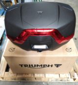 As new Triumph twin helmet 49-litre storage top box, possible motorcycle fitment for tiger sport 660