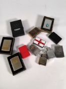 Ten pre-owned Zippo wind proof lighters (over 18s only).