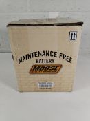As new Moose Utility maintenance free battery 2113-0480 (YIX30l-BS).
