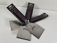 Three as new Mercer Culinary Hell's Handle 5 x 4-Inch Heavy Duty Turner/Spatula (REF: M18280).