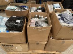 Assorted items to include toiletries/cosmetics, stationery and cleaning products.
