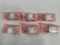Six as new Festo Stopper Cylinder, DFSP-50-20-S-PA, (576144).