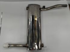 Two Limora Stainless Steel Rear Silencers for Triumph: All Spitfire MK4 (1970-74)