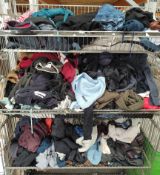 A quantity of assorted pre-owned clothing (Three shelf baskets).