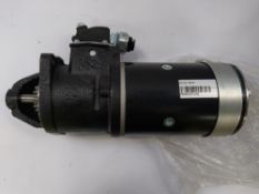 As new Lucas type starter motor 11 teeth 12 volts 2.8 KW. Product code EM7558.