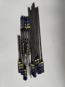 As new IRWIN Joran speedhammer plus drill bits, 10x 20,0 x 150/210, (10502036) and 9x 10,0 x 400/460