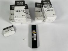 Thirty six packs of ten Olfa LBB-10 18mm Snap Off Excel Black Blades.