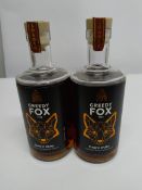 Two Greedy Fox Dark rums infused with Honeycomb & Caramel 2 x 700ml,