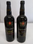 Taylor's 1997 Late Bottled Vintage port 750ml, Taylor's Select reserve port 750ml.