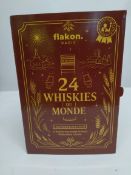 A Flakon 24 whiskies Du Monde (24 whiskies from around the world whisky Advent Calender).