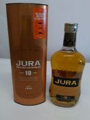 Two Jura 10yr single malt Scotch whisky 2 x 700ml.