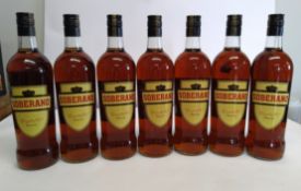 Seven Soberano Brandy's 7 x 1L.