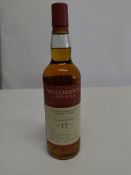 Dailuaine 17 year old by Woodrow's of Edinburgh speyside single malt Scotch whisky 700ml.
