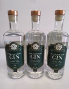 Three Yorkshire Rose gins 3 x 700ml.
