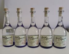 Five Saint Amans French gin 5 x 700ml.