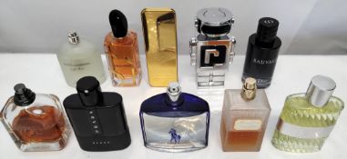 Thirty perfumes/testers and related to include Paco Rabanne, Prada, Dior, Ralph Lauren and more! (pl