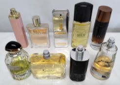 Thirty perfumes/testers and related to include Boss, Paco Rabanne, Armani, YSL and more! (please not
