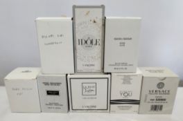 Thirty boxed perfumes/testers and related to include Gucci, Boss, Lancome, Armani and more! (please