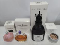Thirty perfumes/testers and related to include Mugler, Viktor & Rolf, Lacoste, Armani and more! (ple