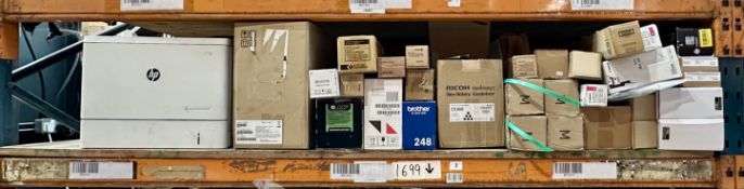 Assorted printers, toners/inks & related items (All items sold as is).