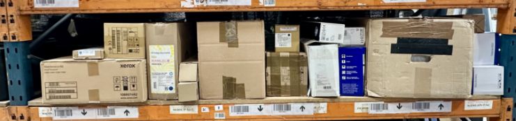 Assorted printers, toners/inks & related items (All items sold as is).