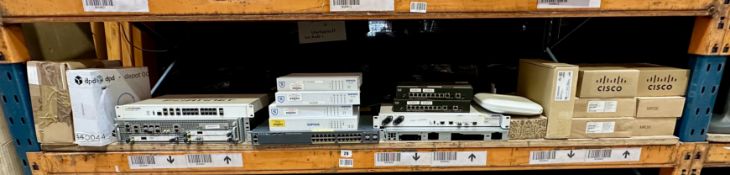 Assorted networking and IT hardware (Sold as is).