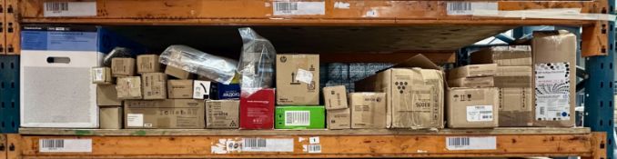 Assorted printers, toners/inks & related items (All items sold as is).